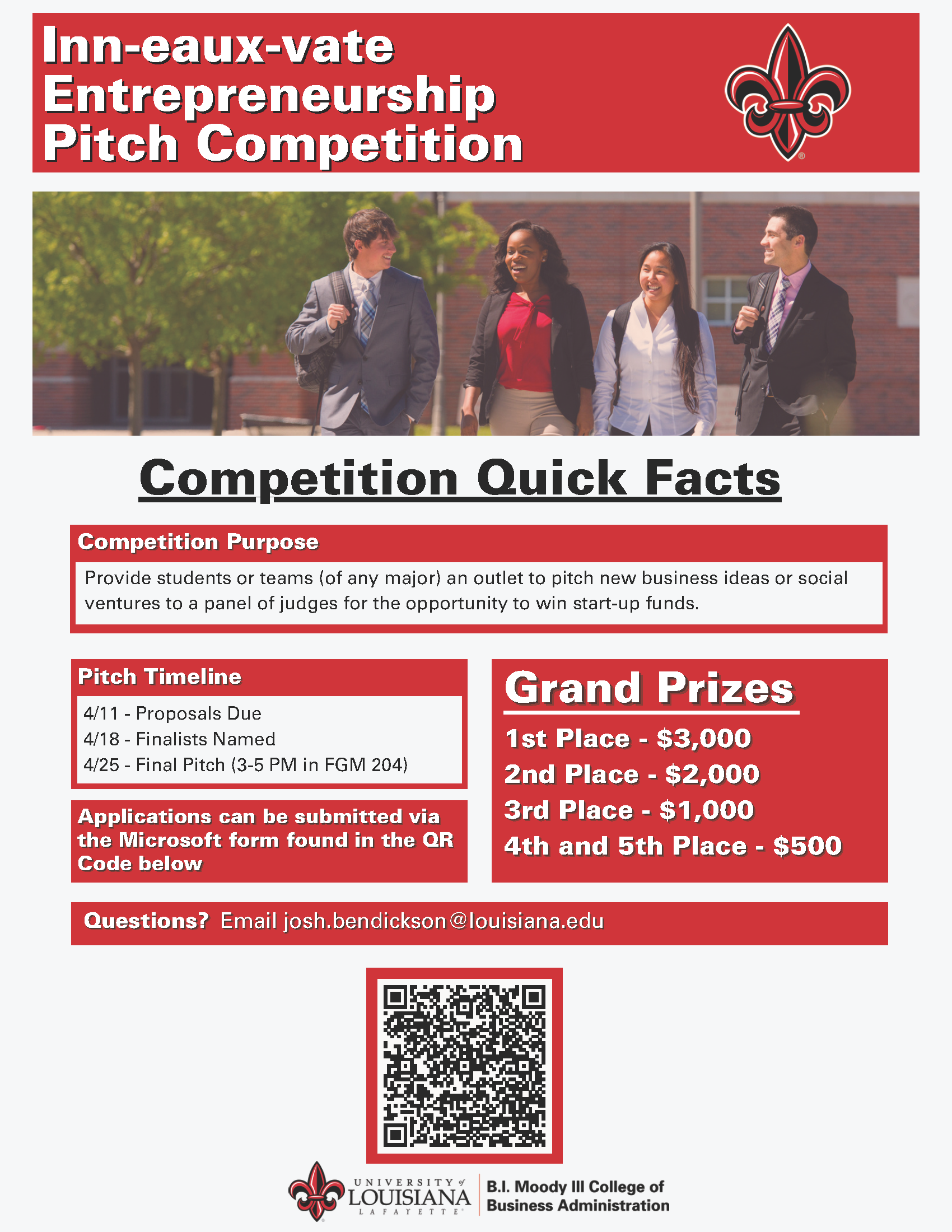 Pitch Competition 2024 | B.I. Moody III College Of Business Administration